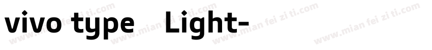 vivo type 简 Light字体转换